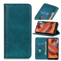 Auto-absorbed Litchi Skin Leather Phone Case for Samsung Galaxy S20 4G/S20 5G - Green