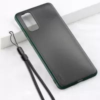 X-LEVEL Matte Texture TPU + Plastic Hybrid Cover with Lanyard for Samsung Galaxy S20 4G/S20 5G - Green