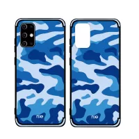 NXE for Samsung Galaxy S20 4G/S20 5G Camouflage Pattern TPU Cell Phone Cover - Blue