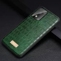 SULADA Crocodile Texture PU Leather Coated TPU Case for Samsung Galaxy S20 4G/S20 5G - Green