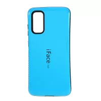 IFACE MALL PC + TPU Combo Phone Case Shell for Samsung Galaxy S20 4G/S20 5G - Blue