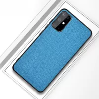 Cloth Skin PC + TPU Case for Samsung Galaxy S20 4G/S20 5G - Baby Blue