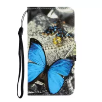 Pattern Printing PU Leather Wallet Phone Cover for Samsung Galaxy S20 4G/S20 5G - Big Butterfly