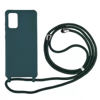Soft TPU Mobile Phone Case with Multi-function Strap for Samsung Galaxy S20 4G/S20 5G - Green