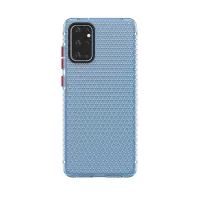 Honeycomb Design Clear TPU Phone Case Cover for Samsung Galaxy S20 4G/S20 5G - Blue