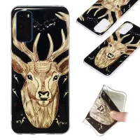 Noctilucent IMD TPU Phone Case for Samsung Galaxy S20 4G/S20 5G - Elk Pattern