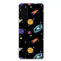 Printing Surface Unique TPU Case for Samsung Galaxy S20 4G/S20 5G - Planet