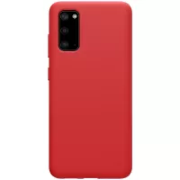 NILLKIN Flex Pure Series Liquid Silicone Case for Samsung Galaxy S20 4G/S20 5G - Red