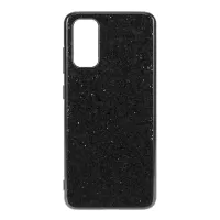 Shiny Glitter Powder Electroplating TPU + PC Cell Phone Case for Samsung Galaxy S20 4G/S20 5G - Black