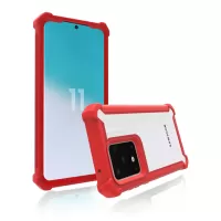 Anti-drop PC+TPU Cell Phone Cover for Samsung Galaxy S20 4G/S20 5G - Red