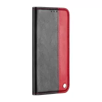 Auto-absorbed Business Splice Style Leather Stand Case with Card Slot Cover for Samsung Galaxy S20 4G/S20 5G - Red