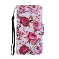 Stand Cover Wallet Pattern Printing Leather Case for Samsung Galaxy S20 4G/S20 5G - Flowers