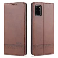 AZNS Leather Auto-absorbed Case for Samsung Galaxy S20 4G/S20 5G - Coffee