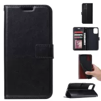 Crazy Horse Leather Wallet Case for Samsung Galaxy S20 4G/S20 5G - Black