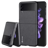 DUX DUCIS FINO Series For Samsung Galaxy Z Flip3 5G PVC + PC + TPU + Nylon Anti-fall Phone Case Cover - Black