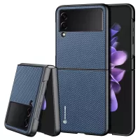 DUX DUCIS FINO Series For Samsung Galaxy Z Flip3 5G PVC + PC + TPU + Nylon Anti-fall Phone Case Cover - Blue