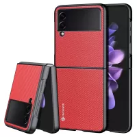 DUX DUCIS FINO Series For Samsung Galaxy Z Flip3 5G PVC + PC + TPU + Nylon Anti-fall Phone Case Cover - Red