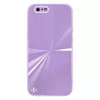 PHONESKIN for iPhone 6 Plus/6s Plus 5.5 inch Stylish CD Texture Glossy Gradient Cover Shockproof Anti-fall PC + TPU + Tempered Glass Hybrid Phone Case - Purple