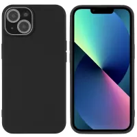 QW Eye Protection Series for iPhone 13 6.1 inch Integrated Acrylic Lens Protection Soft TPU Precise Cutout Phone Case - Black