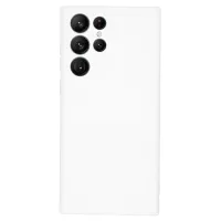 For Samsung Galaxy S22 S22 Ultra 5G Smooth Matte Soft Flexible TPU Case Lightweight Back Cover - White
