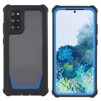 For Samsung Galaxy S20 Plus 4G/5G Shockproof Anti-fall Precise Cutout Soft TPU Frame + Acrylic Back Detachable 2-in-1 Cell Phone Case - Black/Blue