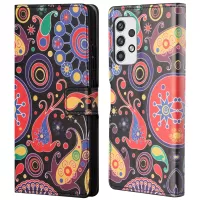 Pattern Printing Leather Case for Samsung Galaxy A23 5G, Wallet Stand Magnetic Clasp Phone Cover - Color Combos