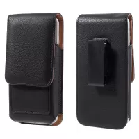 Belt Clip Leather Pouch Cover for iPhone 6s Plus / 6 Plus, Size: 16 x 8.4 x 1.8cm - Black