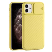Flexible TPU Shell with Slide Camera Cover for iPhone 12 Pro/12 Multiple Colors Phone Accessory - Yellow