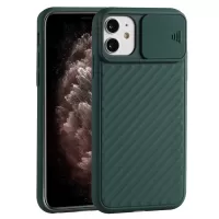 Flexible TPU Shell with Slide Camera Cover for iPhone 12 Pro/12 Multiple Colors Phone Accessory - Green