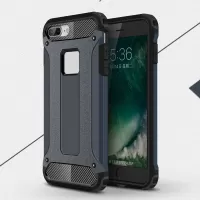 Armor Guard Plastic + TPU Hybrid Back Case for iPhone 8 Plus / 7 Plus 5.5 inch - Dark Blue