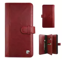 PIERRE CARDIN Genuine Leather Cover + Removable Back Case for iPhone 6s Plus/6 Plus - Red