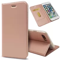 Magnetic Leather Card Slot Case for iPhone 8 Plus / 7 Plus 5.5 inch - Rose Gold
