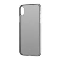 BASEUS Ultra Thin Matte PP Phone Case for iPhone X 5.8 inch - Transparent Black