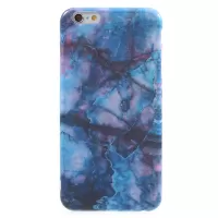 Marble Pattern IMD TPU Slim Case for iPhone 6s / 6 4.7 inch - Blue / Red