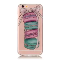 Illustration Clear IMD TPU Skin Phone Case for iPhone 6s / 6 - Macarons