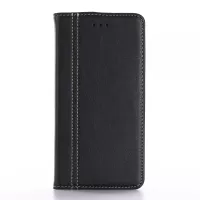 Retro Leather Skin Wallet Stand Case for iPhone 7 Plus - Black