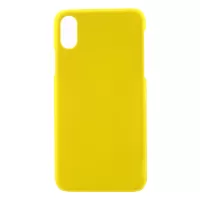 Rubberized Plastic Hard Back Case Shell for iPhone X/XS 5.8 inch - Yellow