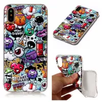 Luminous Patterned IMD TPU Cover for iPhone XS / X/10 5.8 inch - Wow Brains