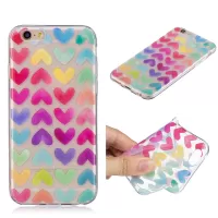 Pattern Printing IMD TPU Cell Phone Casing Cover for iPhone 6s / 6 4.7 inch - Colorful Hearts