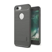 MOFI Carbon Fiber Texture Brushed TPU Phone Cover for iPhone 7 Plus 5.5 inch - Grey
