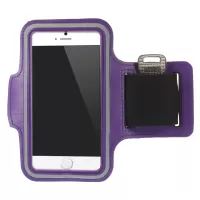 For iPhone 6s 6 4.7 inch Sports Workout Gym Strap Armband Pouch Case - Purple