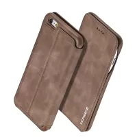 LC.IMEEKE Retro Style Leather Stand Card Slot Mobile Casing for iPhone 6s/6 4.7-inch - Coffee