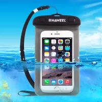 HAWEEL HWL-7002 Universal Waterproof Bag Pouch Case for iPhone X/8 Plus, Size: 21 x 11.5 x 1.2cm - Grey
