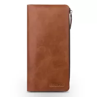 QIALINO Genuine Leather Wallet Pouch Cover for iPhone XS Max / 8 Plus / 7 Plus/7 Samsung Note7 Etc - Brown