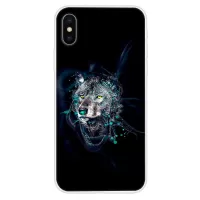 For iPhone XS Max 6.5 inch Pattern Printing Soft TPU Cover - Wolf