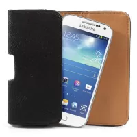 Horizontal Thick Leather Belt Clip Holster Pouch Case for Samsung i9190 Galaxy S4 Mini iPhone 4 / 4S / 5 / 5s / 5c