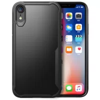 Air Cushion Drop-proof Clear PC + TPU Hybrid Mobile Phone Cover for iPhone XR 6.1 inch - Black