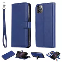 Magnetic KT Leather Series-3 Detachable 2-in-1 Wallet Leather Stand Case for iPhone 11 Pro Max 6.5-inch - Blue