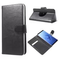 100Pcs/Lot A1 Leather Stand Card Slots Universal Case for iPhone 8 Plus / Samsung S8 Plus etc - Black
