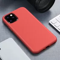 For iPhone 11 Pro 5.8 inch (2019) Frosted Matte Eco-Friendly Degradable Wheat Straw TPU Cover - Red
